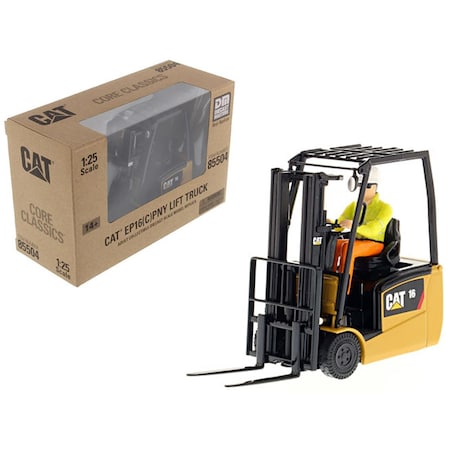 Thinkandplay 1 by 25 Scale Diecast Lift Truck for CAT Caterpillar EP16-C-PNY Model TH1340342